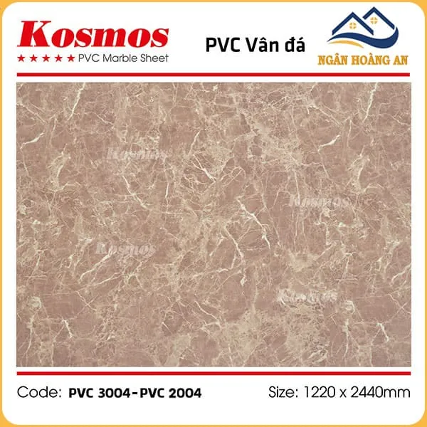 Ốp Tường PVC Giả Đá Kosmos PVC3004 Dày 3.2mm